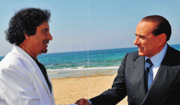 Berlusconi taroccava foto Gheddafi 1 - Nonleggerlo