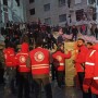 I soccorsi della Corce rossa in seguito al terremoto che ha colpito Turchia e Siria