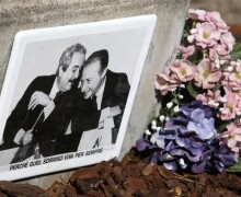 Foto IPP/Saverio Scattarelli - Milano 23/05/2011 - giardini Falcone Borsellino cerimonia in occasione del 19 esimo anniversario della strage di Capaci nella foto una foto dei due giudici scomparsi